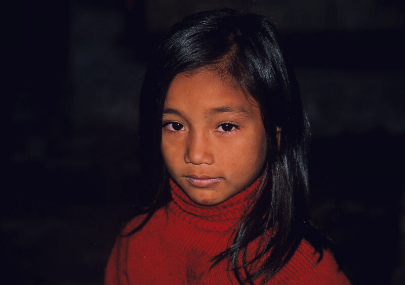 ネパール人の少女