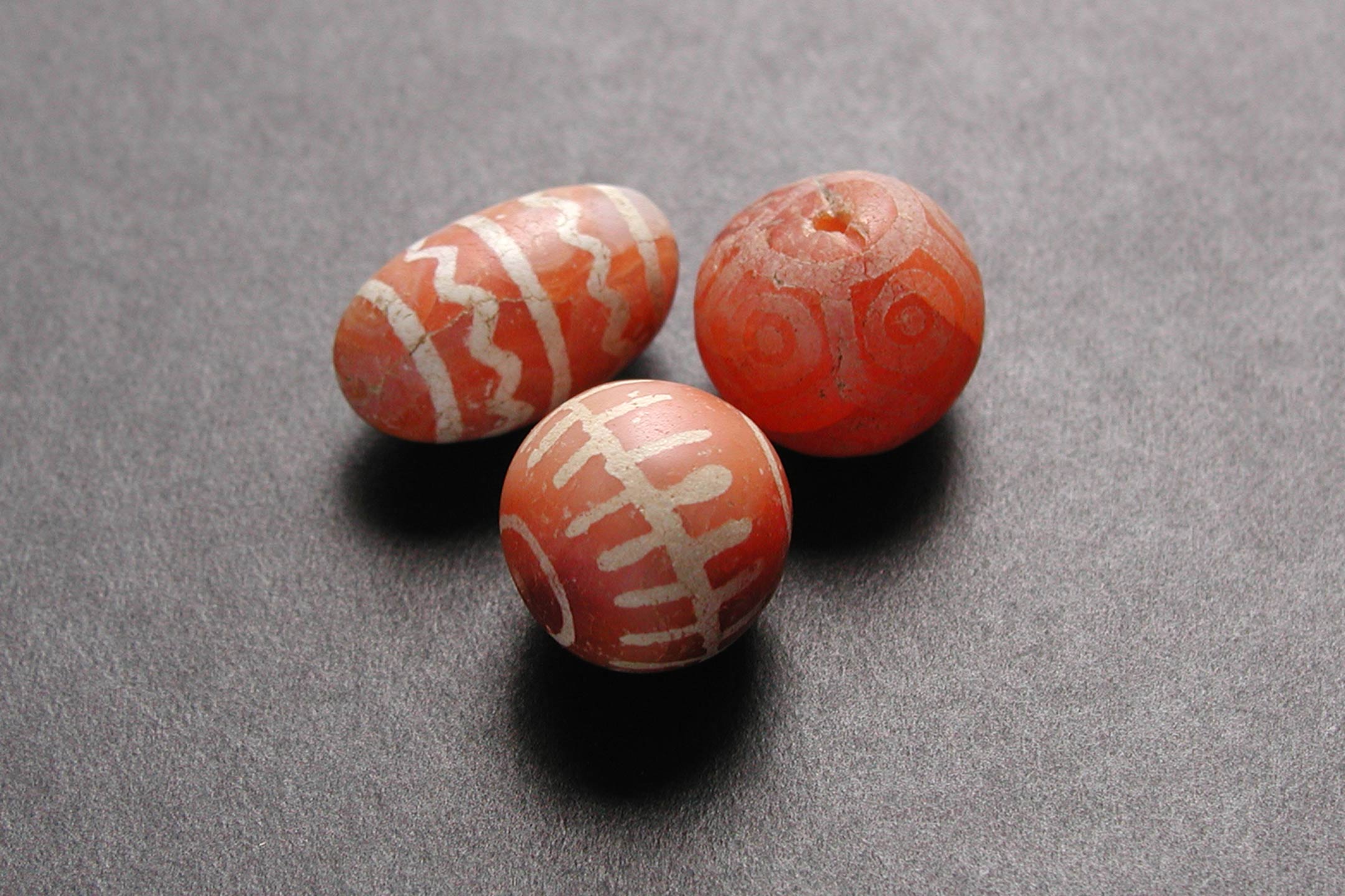 ancient carnelian beads