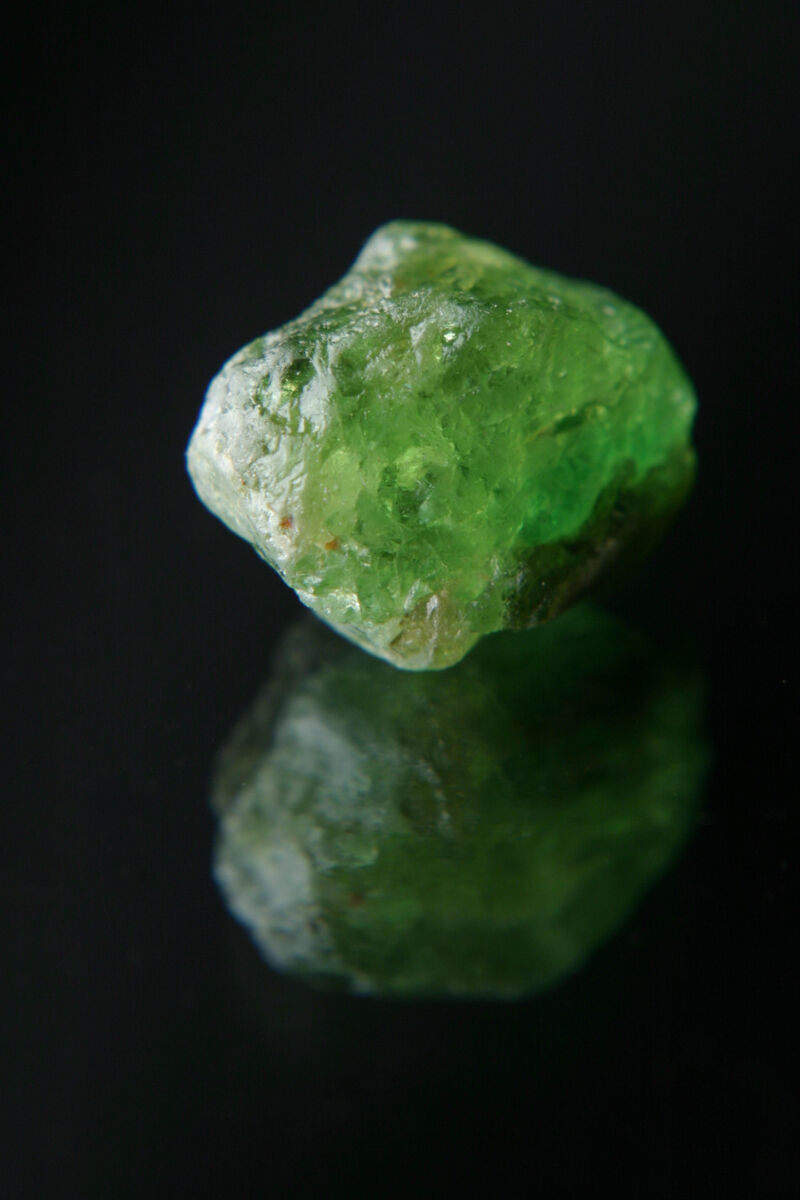 rough green garnet