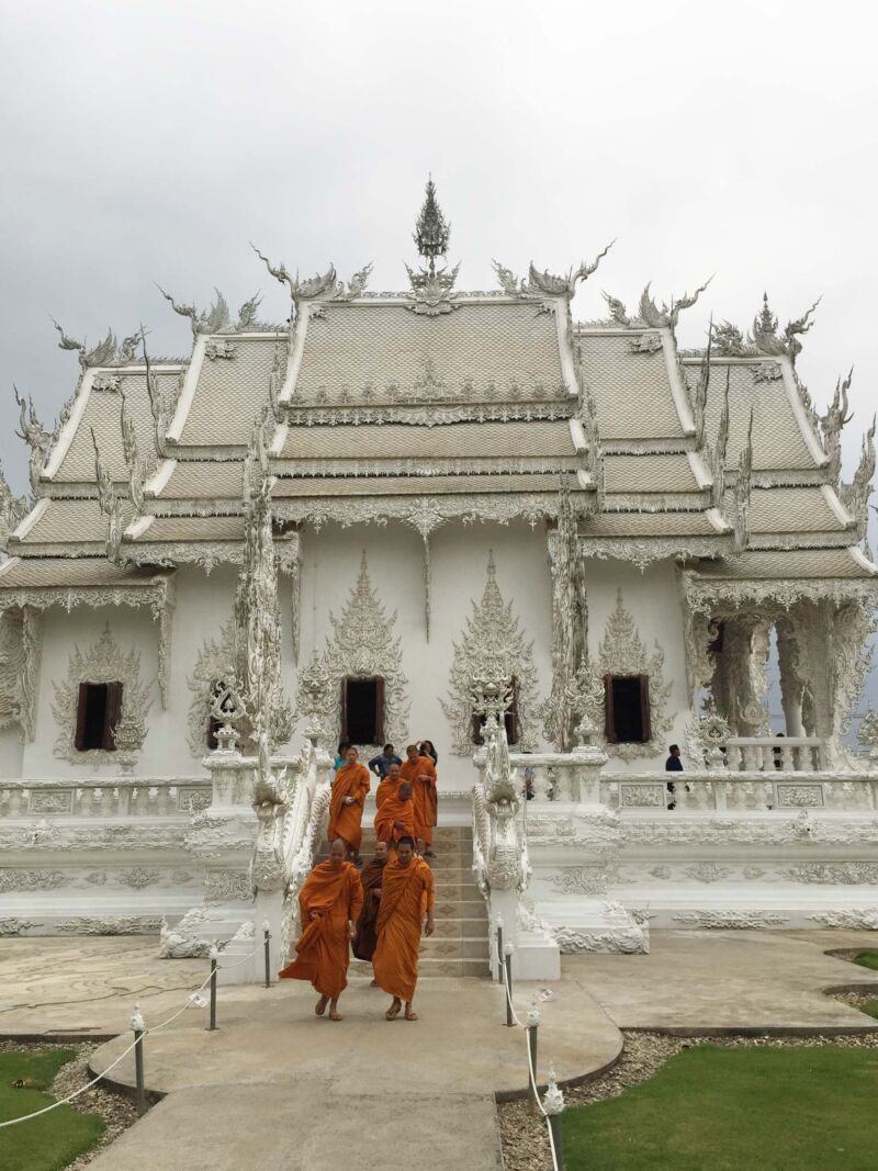 monks at wat rong khun