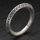 カレン族シルバー リング 11号～21号 フリーサイズ 民族文様 SV950 a07-55