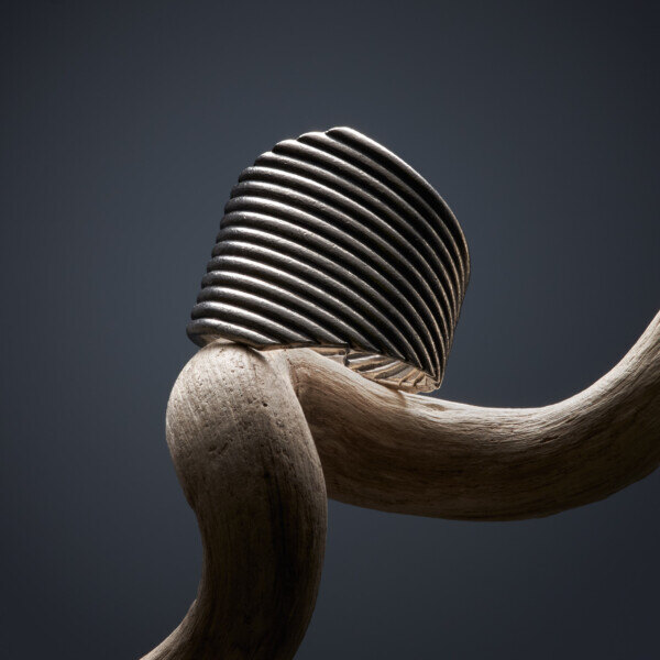 カレン族シルバー リング 17号～27号 フリーサイズ 指輪 幅広 極太 民族文様 SV950 a07-81