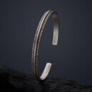 カレン族シルバー バングル フリーサイズ 羽根文様 SV950 a08-108